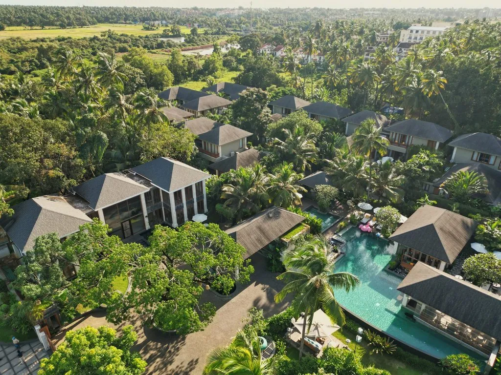 Baale villa resort from the air