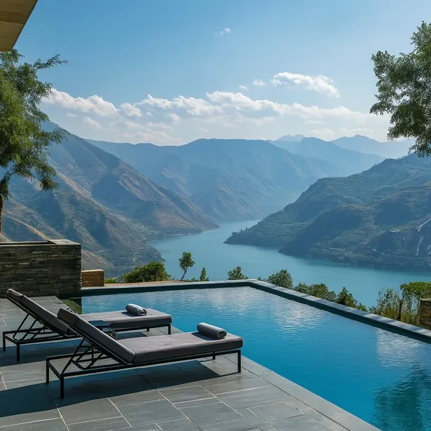 Design view of Anantara Tehri over the lake