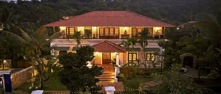 Hacienda De Bastora, Goa, at dusk